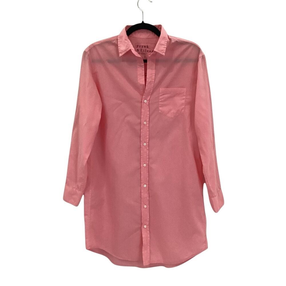 Frank & Eileen Mary Button Up Classic Shirtdress Mini In Cotton Candy Size XS - Picture 4 of 14